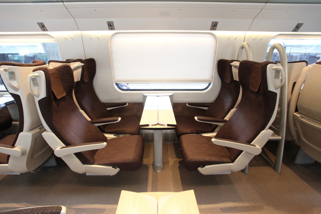 2nd class on the Frecciargento.