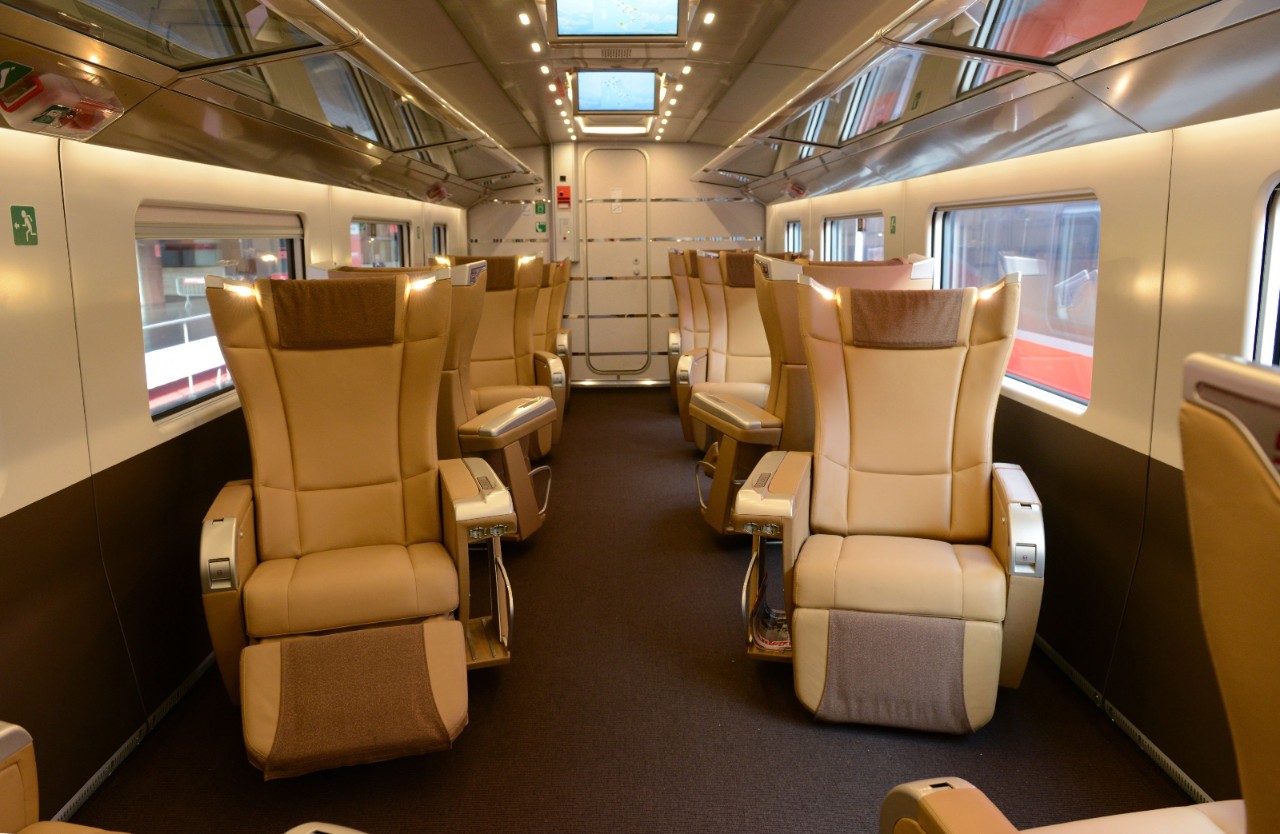 Executive service level on the Frecciarossa.