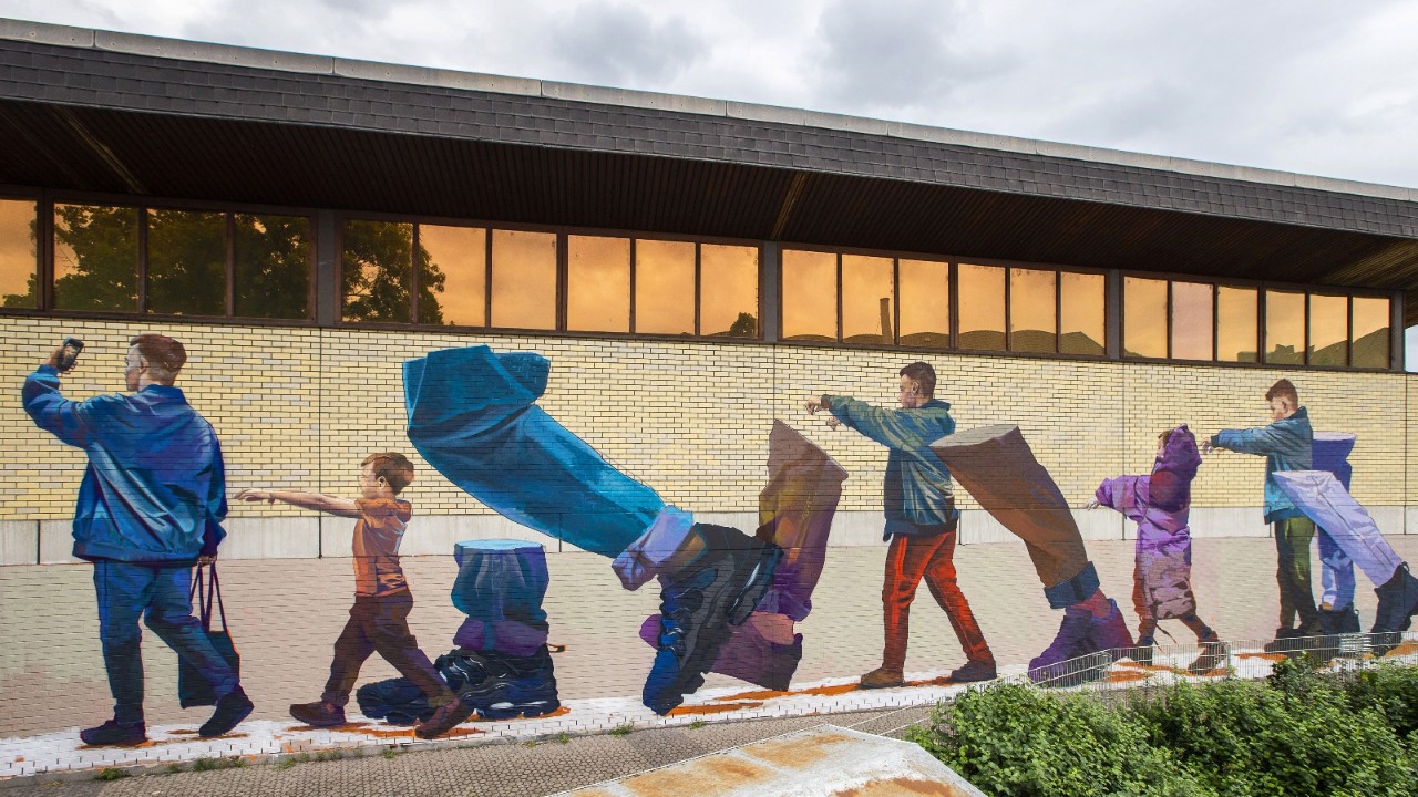 Murale «Pied Piper» di Case Ma’Claim, 2019