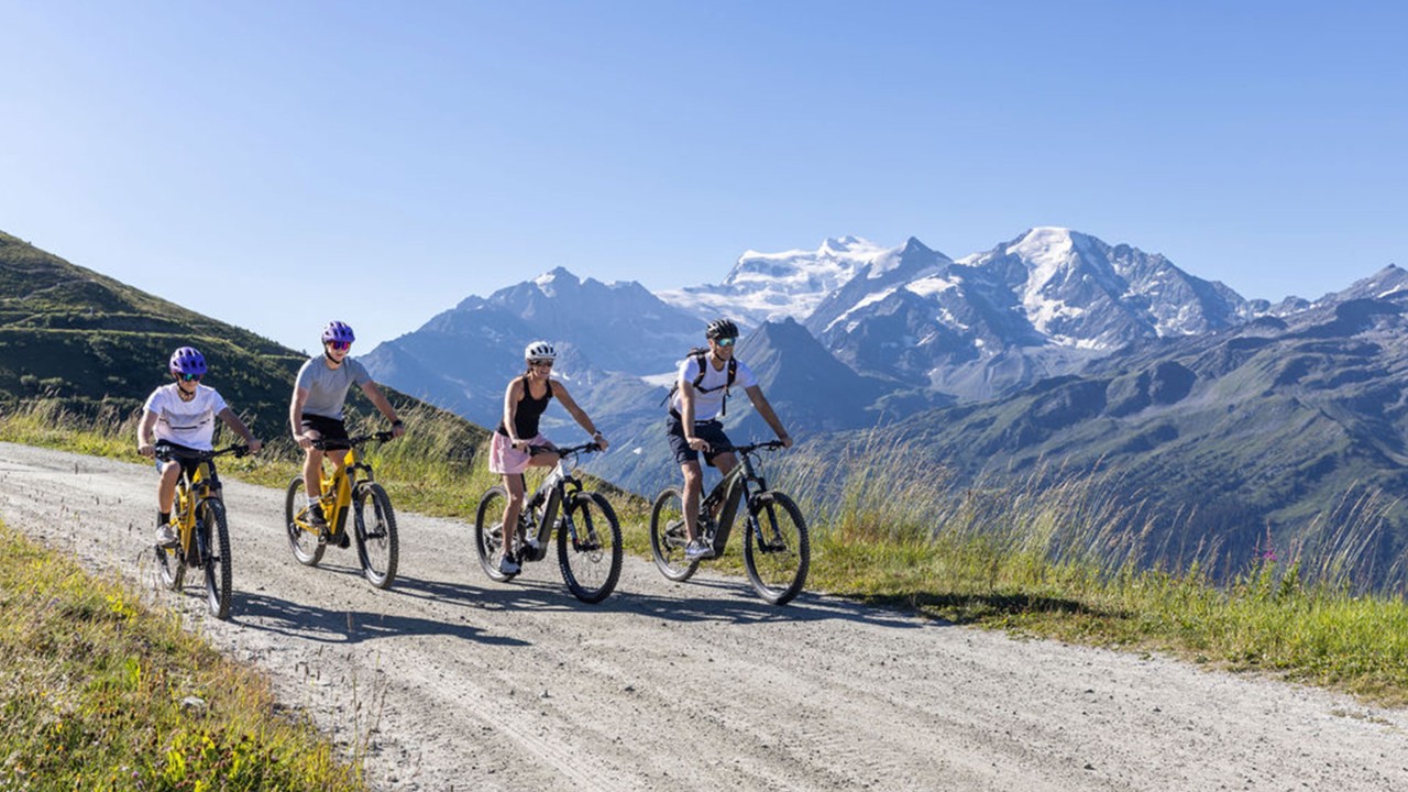 Photo d’une excursion à vélo. 
