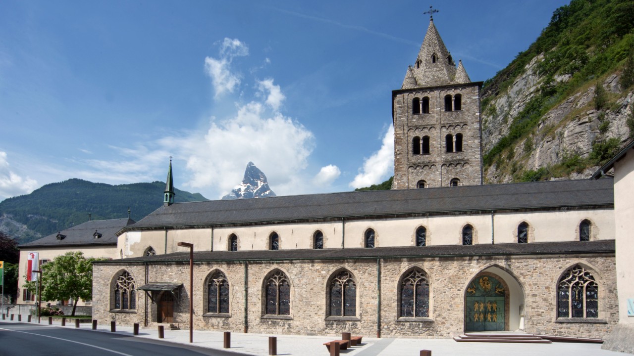 Picture of the Abbey of Saint-Maurice.