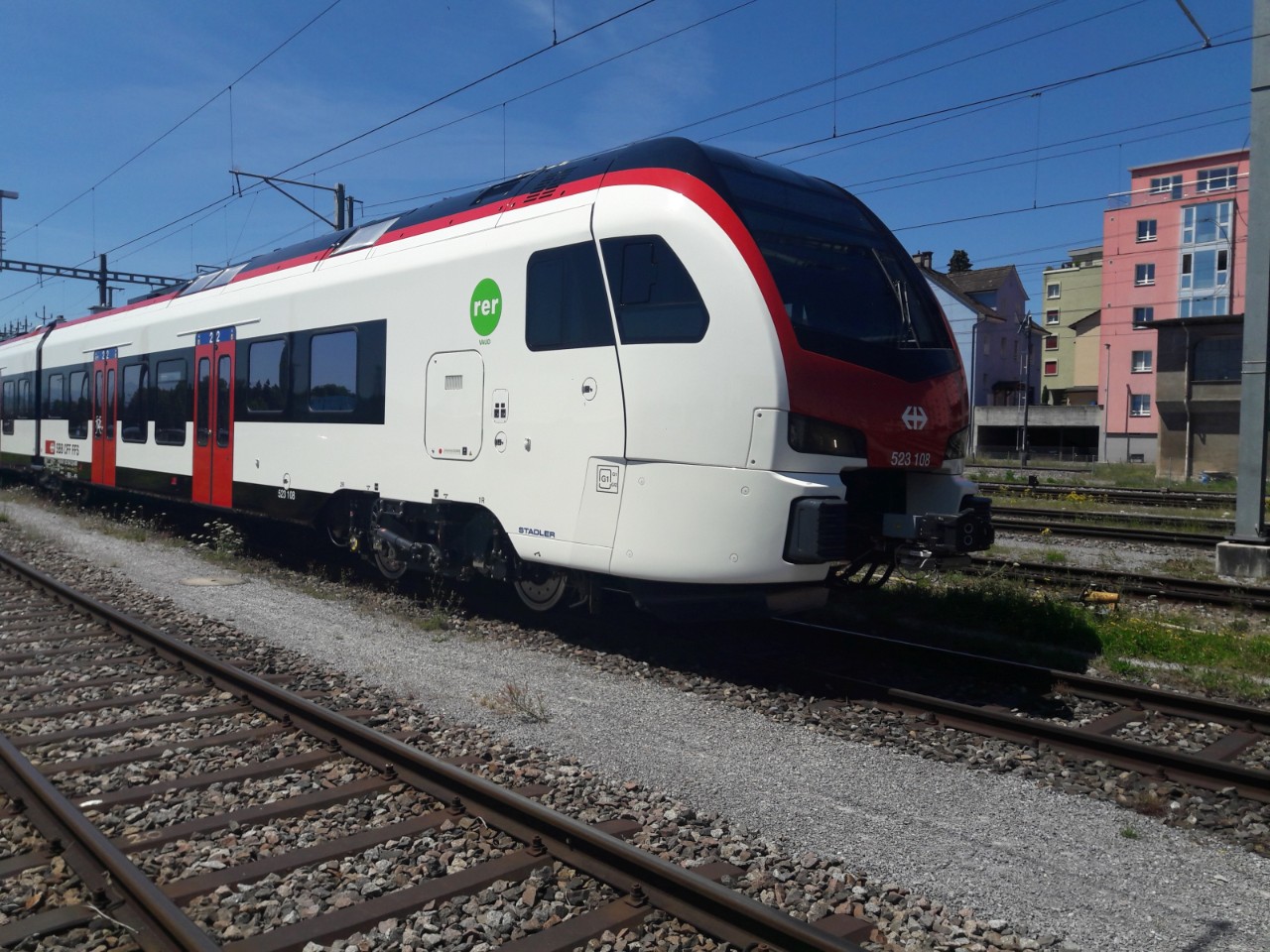 RER Vaud FLIRT trains.