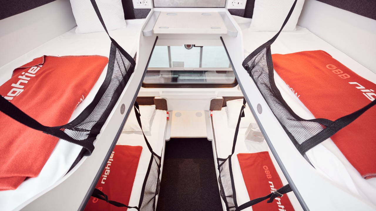 Liegewagen Comfort-4er-Abteil.